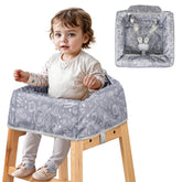 Sprouterie high chair cover safety harness scene showing secure dining during mealtime