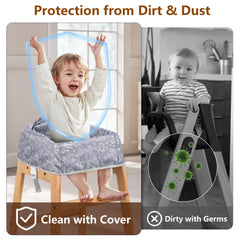 Sprouterie high chair cover three-layer padding offers cozy comfort for baby