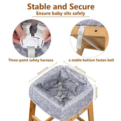 Sprouterie waterproof stain-resistant high chair cover resists spills during meals