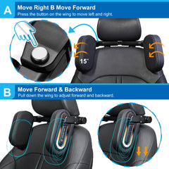 Spurtar headrest pillow installs easily without tools for quick setup.