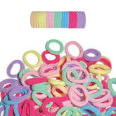 SRIVIJA 100PCS mini hair accessories colorful bands for quick daily ponytails.