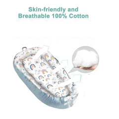 SSKFerier Baby Lounger Cover soft cotton fabric for cozy tummy time.