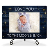 SSQBZU Love You To The Moon Back frame front view creates a timeless memory keepsake