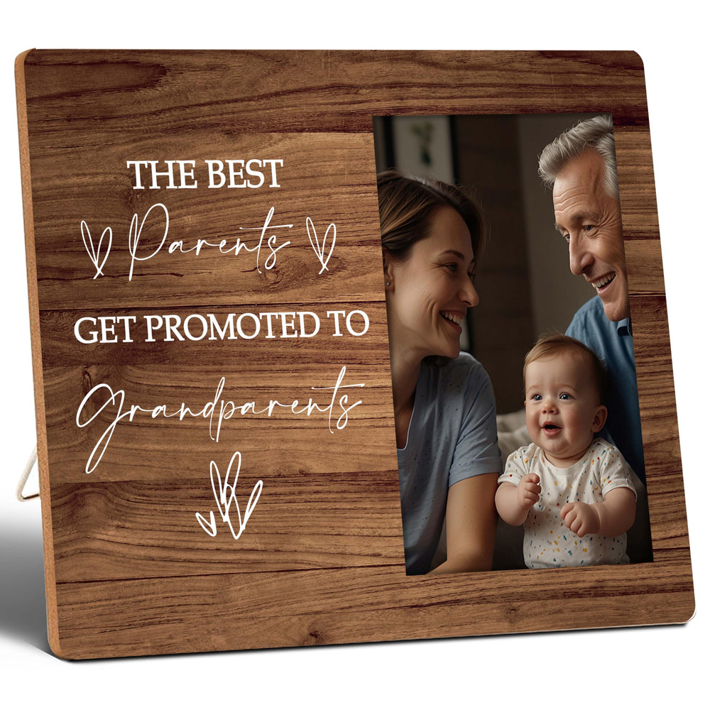 SSQBZU grandparents photo frame 4x6 wooden wall mount preserves baby memories