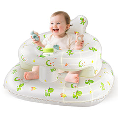 SSyang inflatable seat with built-in pump offers quick setup and a friendly dinosaur design.