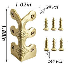 SSYHQAX baseboard corner protectors golden finish highlighting stylish furniture protection