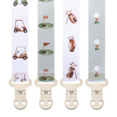 Stadela baby pacifier clip green keeps pacifier within reach for mess-free soothing.