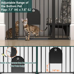 StairsFit 30.5-inch tall gate standing securely in a doorway