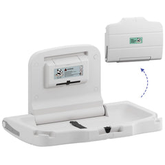 Stardrix Panda Care wall-mounted station folded for compact storage.