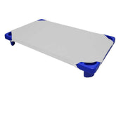 Stargazer cot sheets pack-12 offering durable, breathable comfort for daily daycare naps.