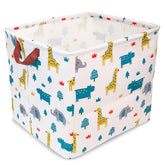 StarHelper rectangular storage basket folded flat for space-saving storage.