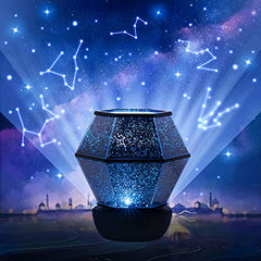 STARS LAMP star night light projector with 360° rotation for immersive bedtime scenes.