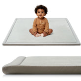 STARUIA Baby Play Mat memory-foam close-up showing plush tummy-time comfort