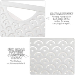 STARVAST bathroom organizers white baskets for compact toiletries and towels