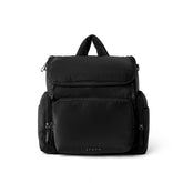 Staya Large Diaper Bag Backpack overview shows a sleek, organized travel companion.