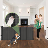 Stcockis 96-inch gate reinforced rod design for durable family safety.