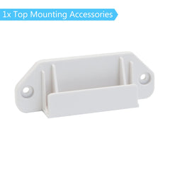 Stcockis bottom mounting bracket ensures stable, level setup for doorways and openings.