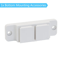 Stcockis hook latches secure fabric and simplify gate adjustments.
