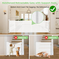 Stcockis reinforced 96-wide gate extended demonstrates easy, one-handed operation for wide openings.