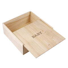 Stephan Baby keepsake box interior with items, demonstrating capacity for mementos