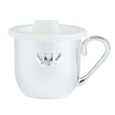 Stephan Baby silver-plated keepsake sippy cup with crown detail for heirloom gifting.
