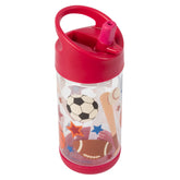 Stephen Joseph kids flip-top water bottle 10oz with bright design for easy on-the-go hydration.