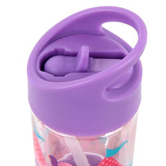 Stephen Joseph Princess bottle with open lid shows easy access for kids.