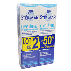 Sterimar nasal hygiene set 2x100ml with soft nozzle for gentle baby cleansing