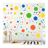 StickerDeen half-rainbow-dots wall stickers brighten kids' rooms
