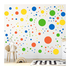 StickerDeen half-rainbow-dots wall stickers brighten kids' rooms