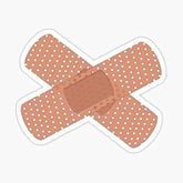 Sticky Dude Band Aid sticker on a car with durable waterproof finish for outdoor use