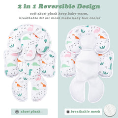 StoHua reversible head-neck pillow with breathable 3D mesh for all-season comfort