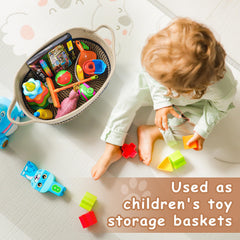 STOBSK multi-use storage basket ideal for bathroom or kitchen organization.