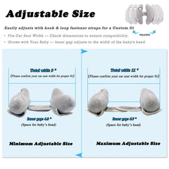 StoHua adjustable strap keeps the pillow fitting growing infants