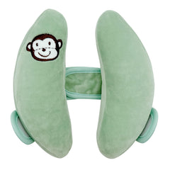 StoHua Baby Travel Pillow headrest in car seat provides gentle neck support for infants.
