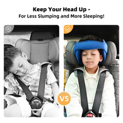 StoHua head support buckle attachment showing easy securing in car seats