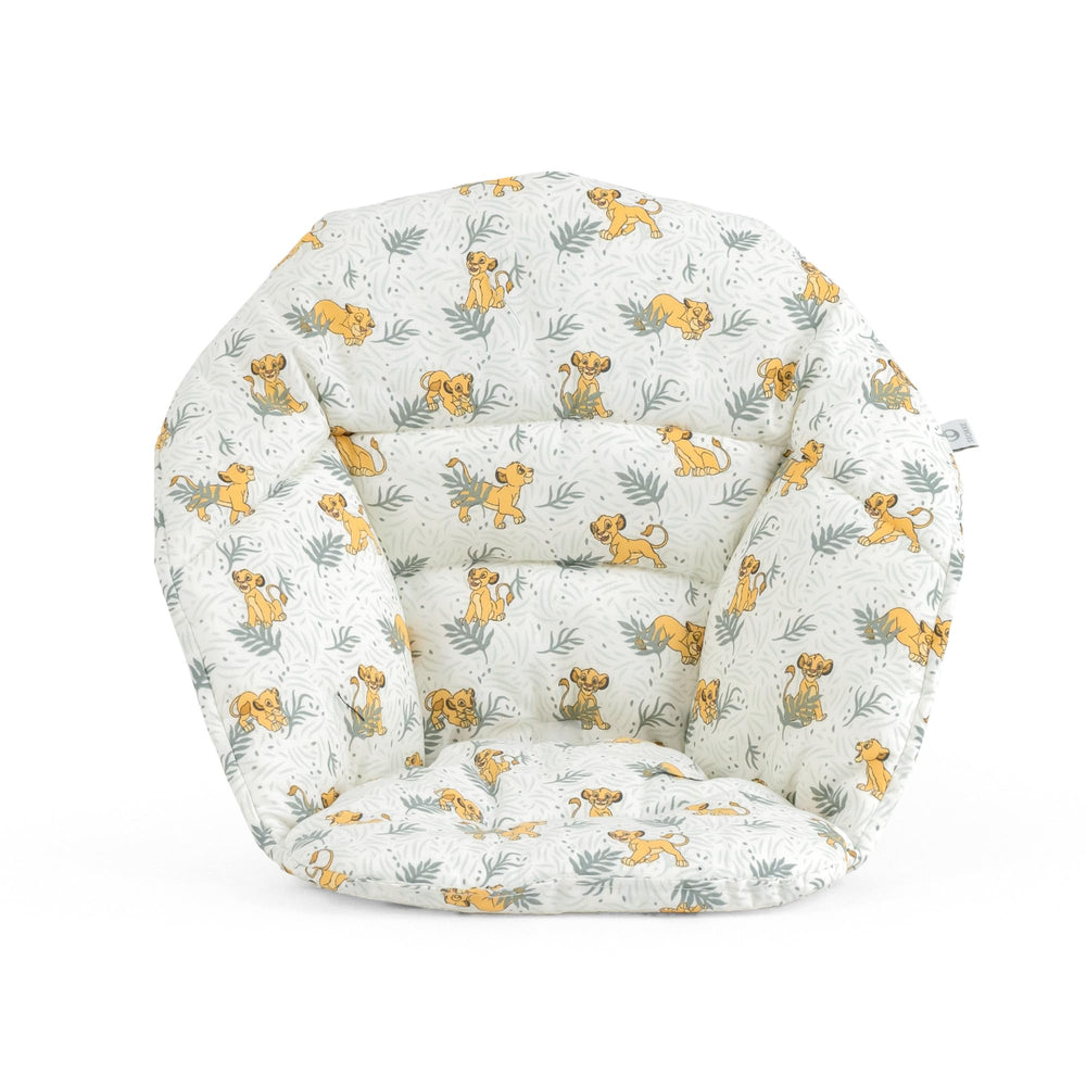 Stokke Clikk Cushion Disney Lion King Jungle front view showing support during meals