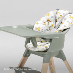 Stokke Clikk Cushion water-repellent coating close-up for quick cleaning