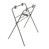 Stokke Flexi Bath Stand Grey assembly shows easy setup for quick bath time.