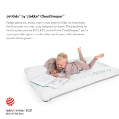 Stokke CloudSleeper integrated pump allows quick inflation without extra parts