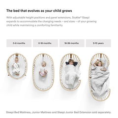Stokke Sleepi Bed Extension V2 hazy grey extended crib-to-bed length supports growing child