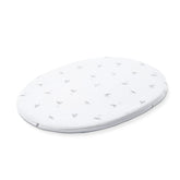 Stokke Sleepi Mini sheet Rainbow Alphabet Lines offers gentle, breathable comfort for baby sleep.