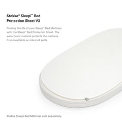 Stokke Sleepi Protection Sheet V3 white breathable mesh for airflow and comfort