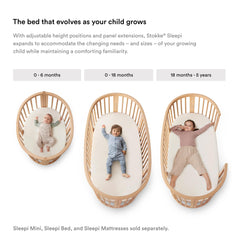 Stokke Sleepi Protection Sheet V3 white machine washable for easy cleanup