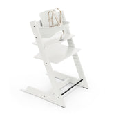 Stokke Tripp Trapp Chair 2 white front view for space-saving family meals.