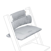 Stokke Tripp Trapp Classic Cushion 2 Nordic Blue on chair offers comfy meal-time support