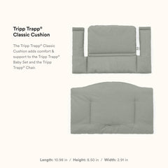Stokke Tripp Trapp Cushion 2 Glacier Green machine-washable for quick cleanup after meals