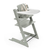 Stokke Tripp Trapp High Chair 2 Glacier Green front view shows compact profile for family meals