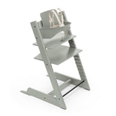 Stokke Tripp Trapp High Chair 2 front view highlights Glacier Green for shared family meals.