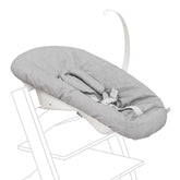 Stokke Tripp Trapp Newborn Set Grey toy hanger closeup supports early playtime